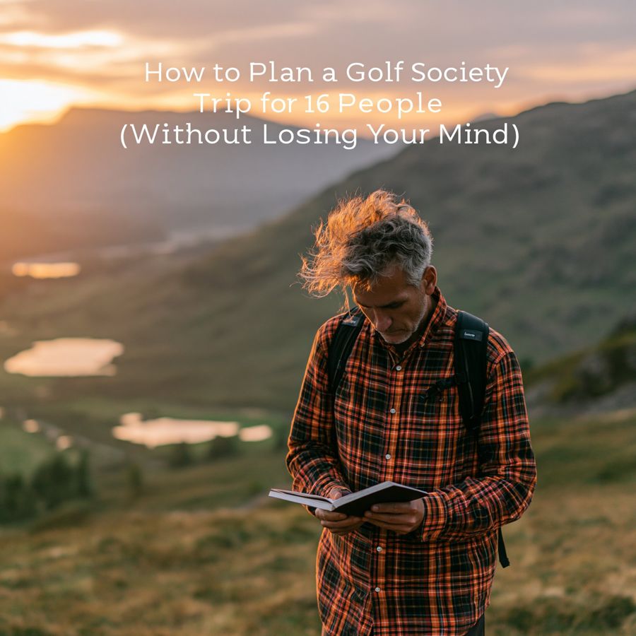 Golf society trip planning